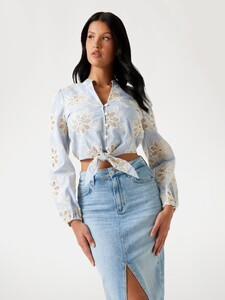 LizaM - Guess Embroidered tie-front blouse4_W5YH1BWHEO0-A734.jpg