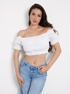 OriolaM - Guess_Embroidered off-shoulder blouse Women-5b - W4GH40WG4F0-G011.jpg