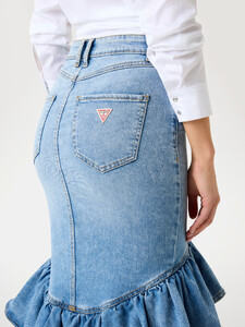 SLuders - Guess Ruffled midi denim skirt Women-5_W5YD32D5QQ0-LAG0-ALT3.jpg