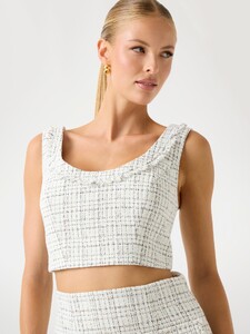 SLuders - Guess Tweed cropped sleeveless top Women-5_W5YH52WHDB2-F0LL-ALT3.jpg