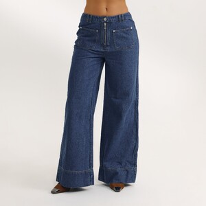 Carmella Rose - Lounge [2025] High-Waisted Wide-Leg Jeans (Blue) 1.DenimJeans.jpg