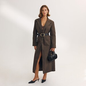 Carmella Rose - Lounge [2025] Oversized Longline Blazer (Dark Brown) 2.Browntrenchcoat.jpg
