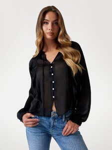 Garance Authié - Guess Ruffled blouse Women-4_W5YH56WDW82-JBLK.jpg