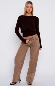 BriegeD - WFox - Love On Lock Long Sleeve Top Chocolate_Capture-444_7106a9b5-ed25-426c.jpg