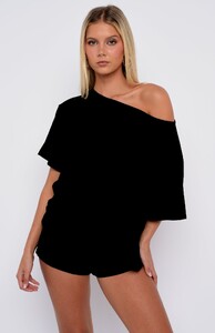 BriegeD - WFox - Slow Life Off Shoulder Oversized Pyjama Tee Black_white-fox-slow-life-off-shoulder-oversized-pyjama-shorts-tee-black-06.jpg