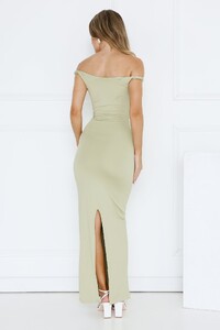 EVenz - HelloMolly - Into My Cart Off Shoulder Maxi Dress Sage - Image 5_39A5545_1736149224_26658182-fd1f-4645.jpg