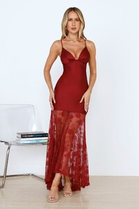 EVenz - HelloMolly - Pose For Me Lace Satin Maxi Dress Burgundy - Image 4_39A7983_1738815036_228a406b-9d5a-4905.jpg