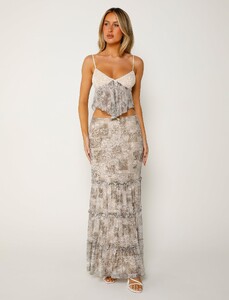 EVenz - TigerMist - TM14927_ALESSIA_SKIRT_BROWN_ORNATE_FLORAL_FRONT.jpg