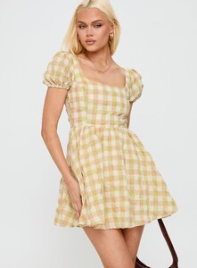 AylaF - PrPolly - Cartmel Puff Sleeve Mini Dress Multi-6 - 1-Model-Ayla-Us2.jpg