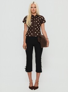 AylaF - PrPolly - Lift Off Button Up Top Choc _ Lemon Polka-7 - 6-Model-Ayla-Us2.jpg