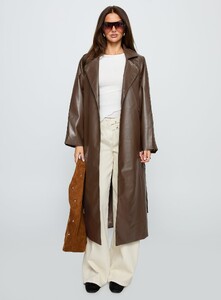 BHamilton - PrPolly - Dime A Dozen Faux Leather Trench Coat Brown-7 - 6-Model-Brittany-Us4.jpg