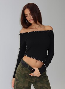 BHamilton - PrPolly - Perfect Cadence Stud Detail Off Shoulder Top-8 - 0-Model-Brittany-Us4.jpg