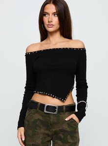 BHamilton - PrPolly - Perfect Cadence Stud Detail Off Shoulder Top-8 - 1-Model-Brittany-Us4.jpg