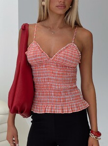 EAyalon - PrPolly - A Girl So Pretty Ruched Top Red Gingham-7 - 0-Model-Ella-Us2.jpg