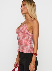 EAyalon - PrPolly - A Girl So Pretty Ruched Top Red Gingham-7 - 3-Model-Ella-Us2.jpg