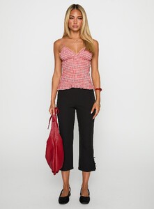 EAyalon - PrPolly - A Girl So Pretty Ruched Top Red Gingham-7 - 6-Model-Ella-Us2.jpg