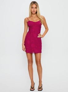 EAyalon - PrPolly - Clemence Mini Dress Hot Pink-6 - 2-Model-Ella-Us2.jpg