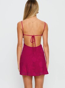 EAyalon - PrPolly - Clemence Mini Dress Hot Pink-6 - 4-Model-Ella-Us2.jpg
