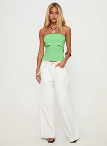 EAyalon - PrPolly - Daqiuri Strapless Foldover Top Green-6 - 2-Model-Ella-Us4.jpg