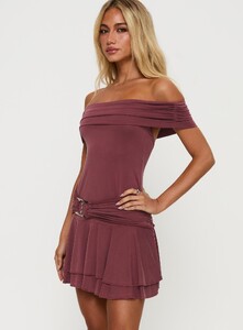 EAyalon - PrPolly - Primadonna Off The Shoulder Mini Dress Mauve-6 - 3-Model-Ella-Us4.jpg