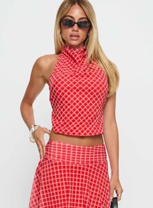 EAyalon - PrPolly - Scenic Route High Neck Top Red Check-8 - 1-Model-Ella-Us2.jpg