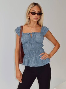 EAyalon - PrPolly - Scouts Honour Shirred Top Blue _ White-8 - 7-Model-Ella-Us2.jpg