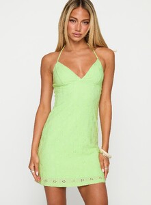EAyalon - PrPolly - Summer Cider Embroidered Mini Dress Green-6 - 1-Model-Ella-Us2.jpg