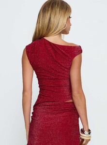 EAyalon - PrPolly - Tauren Off Shoulder Top Red Glitter-8 - 4-Model-Ella-Us2.jpg