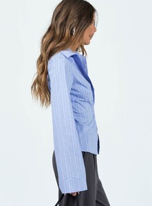 EZecevic - PrPolly - Anni Pinstripe Shirt Blue-11 - 3-Model-Elise-Us2.jpg