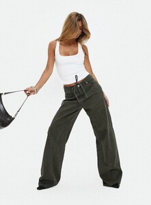 EZecevic - PrPolly - Bruiser Tie Waist Jeans Green-9 - 0-Model-Elise-Us2.jpg