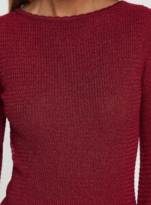EZecevic - PrPolly - Rhapsody Long Sleeve Knit Mini Dress Red-7 - 5-Model-Elise-Us2.jpg