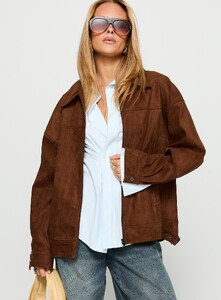 KianaF - PrPolly - Goldsmith Faux Suede Bomber Jacket Brown-8 - 1-Model-Kiana-Us2.jpg