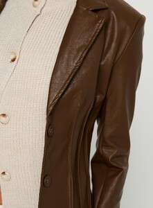 KianaF - PrPolly - Speak Easy Long Line Faux Leather Coat Brown-8 - 5-Model-Kiana-Us2.jpg