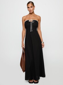 MelitaS - PrPolly - Bijou Strapless Maxi Dress Black-7 - 2-Model-Melita-Us2.jpg