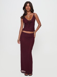 SAsici - PrPolly - Reiko Lace Trim Tie Front Maxi Set Burgundy-7 - 1-Model-Selina-Us2.jpg