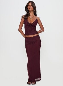 SAsici - PrPolly - Reiko Lace Trim Tie Front Maxi Set Burgundy-7 - 2-Model-Selina-Us2.jpg