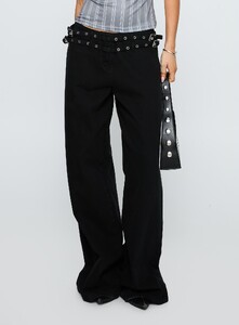 SaskiaJ - PrPolly - Baccarat Belted Denim Pant Black-7 - 1-Model-Saskia-Us2.jpg