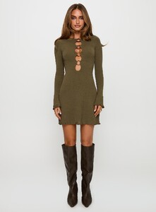 SaskiaJ - PrPolly - Dejonge Ring Mini Dress Olive-8 - 6-Model-Saskia-Us2.jpg