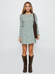 SaskiaJ - PrPolly - Generations Long Sleeve Mini Dress Green Che-6 - 6-Model-Saskia-Us2.jpg