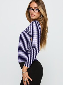 SaskiaJ - PrPolly - Kambri Backless Long Sleeve Top Navy _ White-8 - 3-Model-Saskia-Us2.jpg