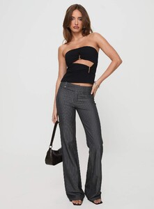 SaskiaJ - PrPolly - Kinkirk Flared Pants Grey Pinstripe-8 - 2-Model-Saskia-Us2.jpg