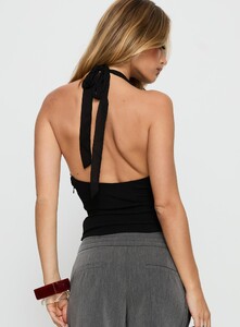 SaskiaJ - PrPolly - Korienna Halter Chiffon Top Black-7 - 4-Model-Saskia-Us2.jpg