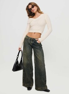 SaskiaJ - PrPolly - Ribbon Stamp Wide Leg Jeans Antique Wash-11 - 2-Model-Saskia-Us2.jpg