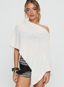 SaskiaJ - PrPolly - Rouse Off Shoulder Poncho White-8 - 1-Model-Saskia-Us2.jpg