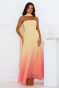 NSole - HMolly - Sunset Magic Strapless Pleated Maxi Dress Yellow - Image 1_39A0340_1742804938.jpg