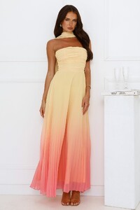 NSole - HMolly - Sunset Magic Strapless Pleated Maxi Dress Yellow - Image 2_39A0337_1742804937.jpg
