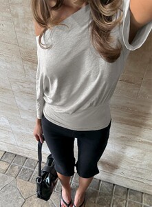 ParisG - PrPolly - Ashlinn Off Shoulder Drapey Top Grey-10 - 2-Model-Paris-Us2.jpg