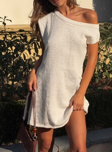 ParisG - PrPolly - Liberation Off The Shoulder Mini Dress White-10 - 2-Model-Paris-Us2.jpg