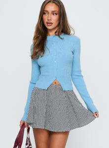 ParisG - PrPolly - Sohogirl Flowy Mini Skirt Black _ White Ging-8 - 1-Model-Paris-Us2.jpg