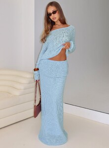 ParisG - PrPolly - Tessira Boucle Maxi Skirt Blue-8 - 0-Model-Paris-Us2.jpg
